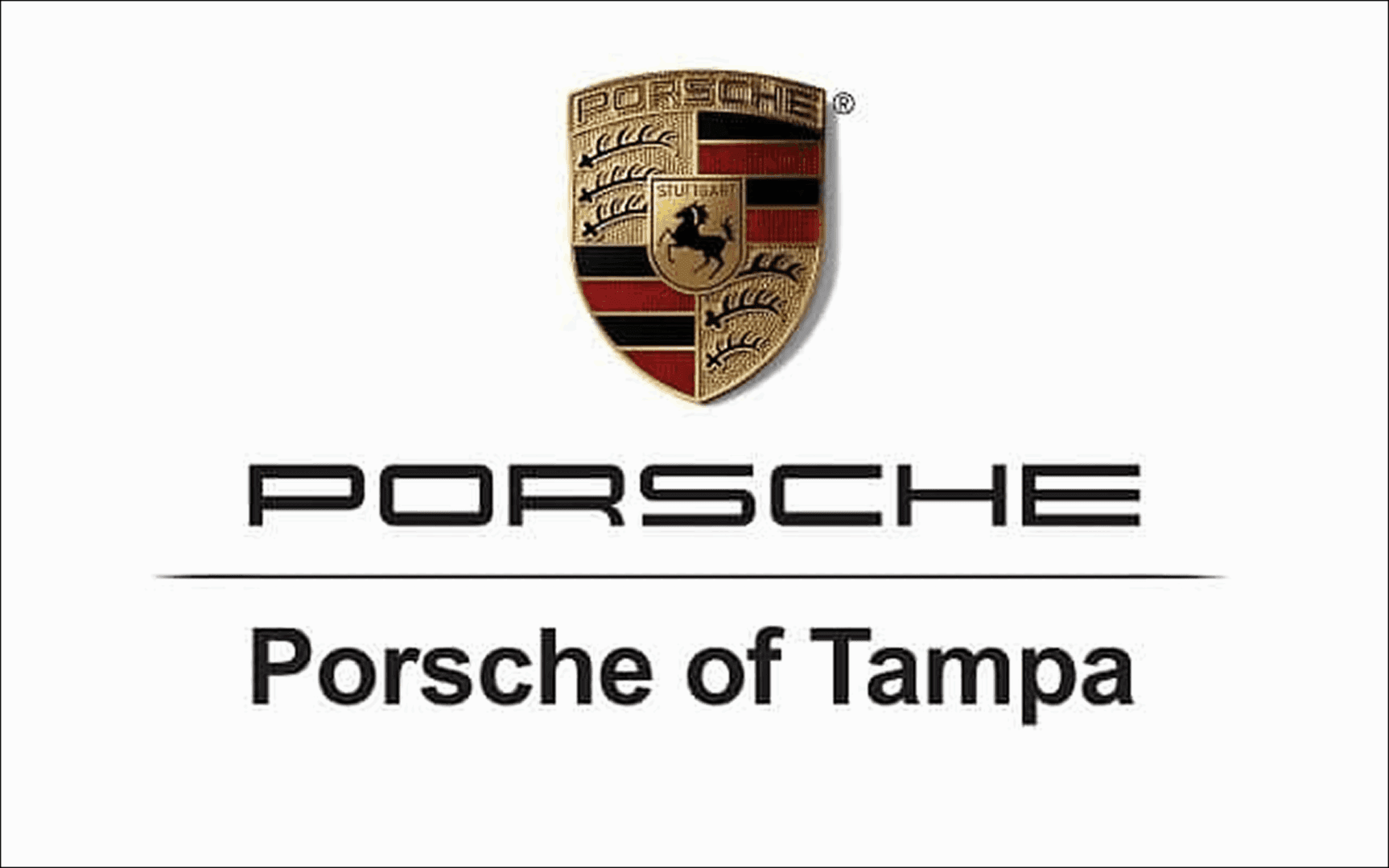 Porsche logo with "Porsche of Tampa.