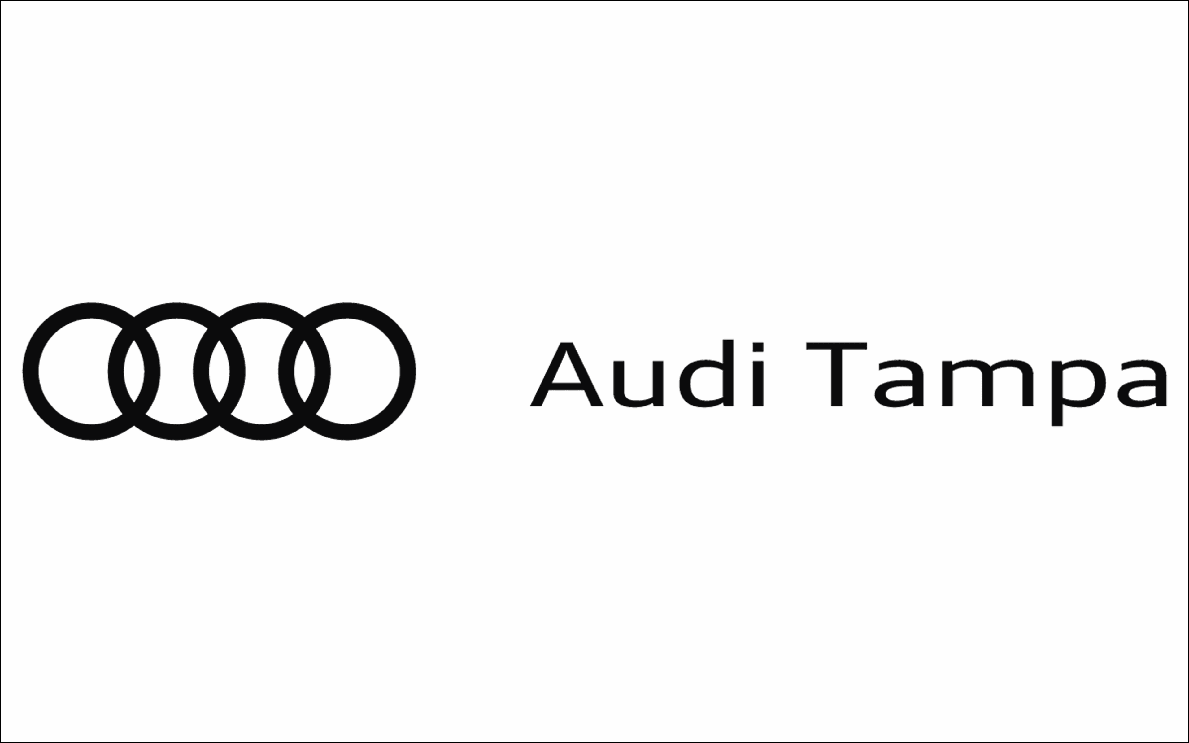 Audi Tampa logo with four interlocking rings.