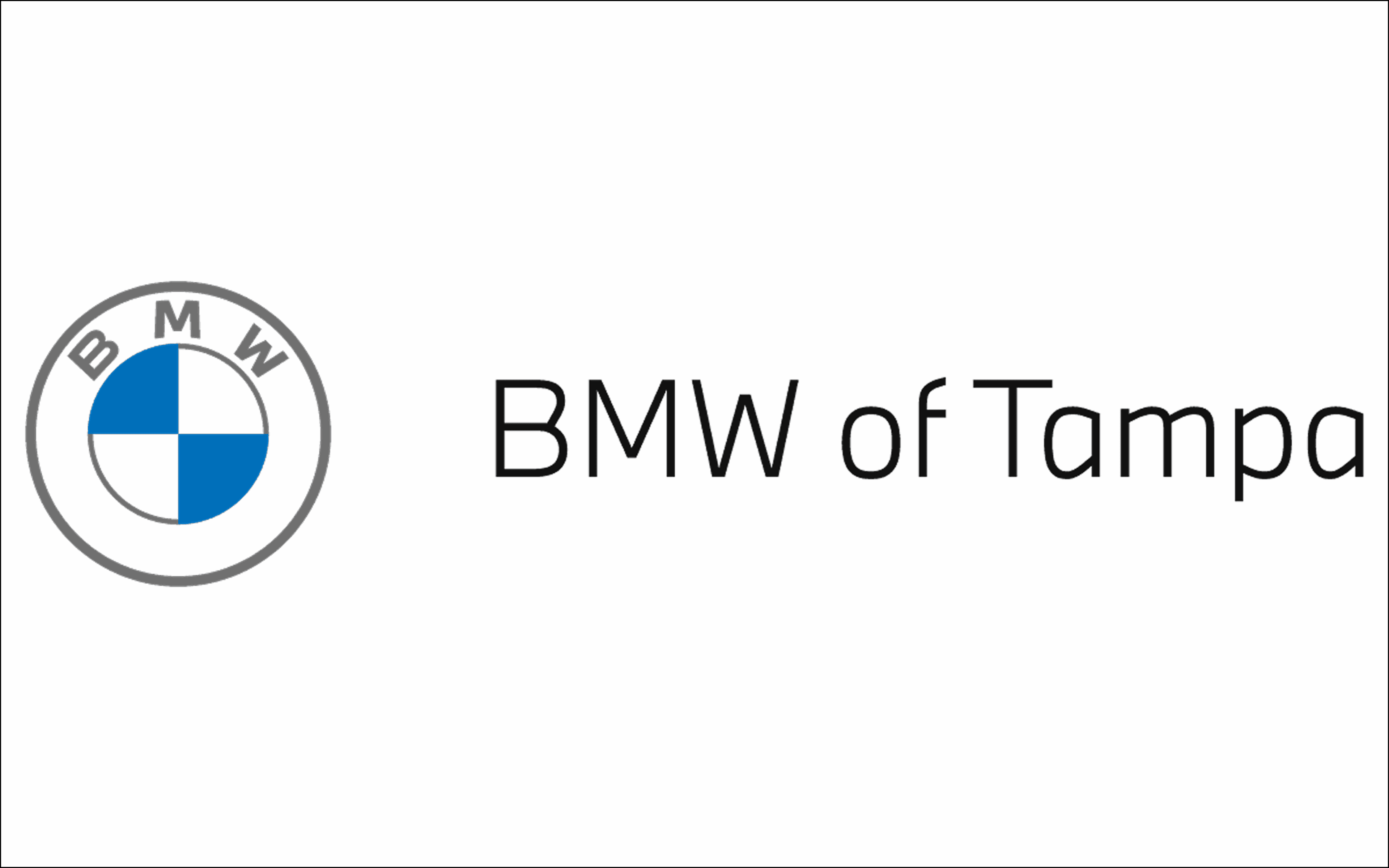 BMW of Tampa logo with text.