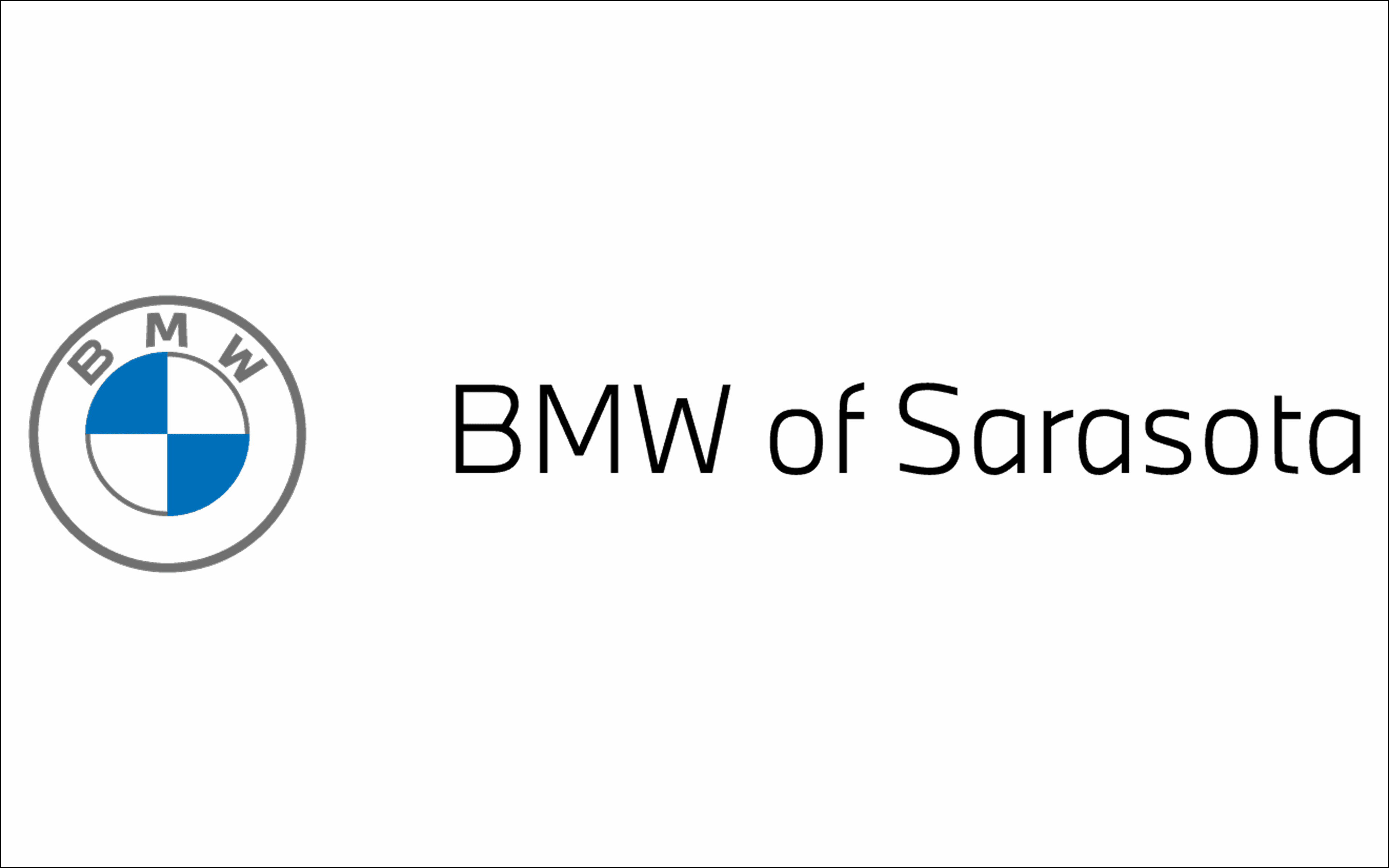 BMW of Sarasota logo on white background.