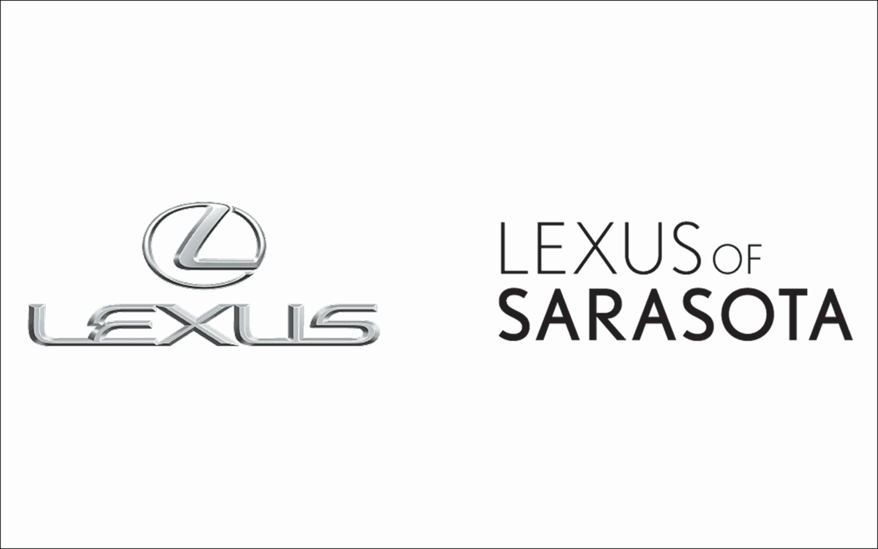 Lexus of Sarasota logo with text.